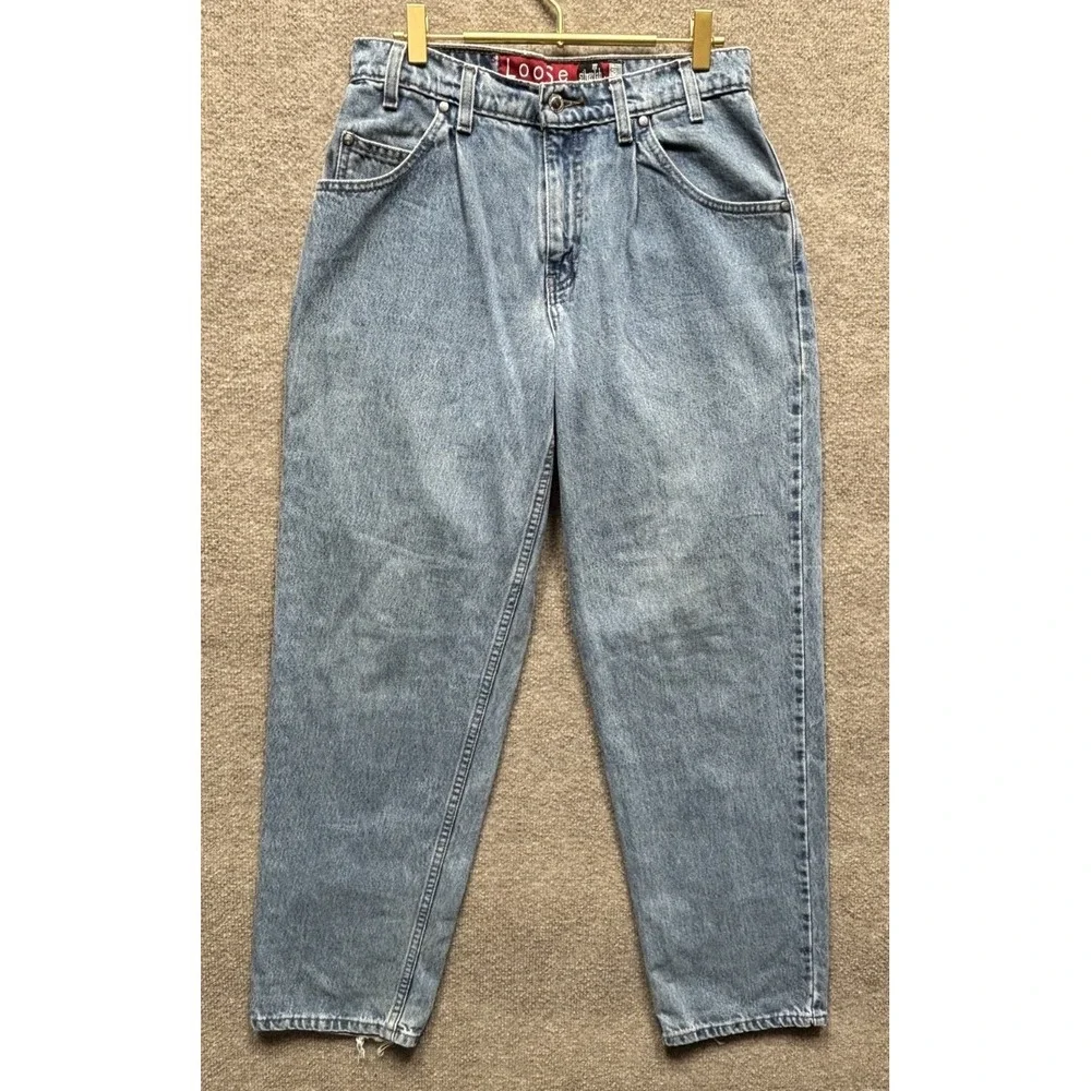 Levi's Baggy Jeans Men 29x30 Blue Loose Fit Silver Tab 100% Cotton 90s Vintage
